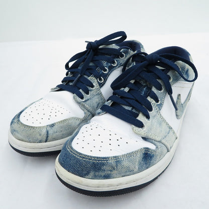 NIKE | ナイキ AJ1 Low 'Washed Denim' スニーカー CZ8455-100 エアジョーダン ブルー 26cm【瀬戸大橋店】