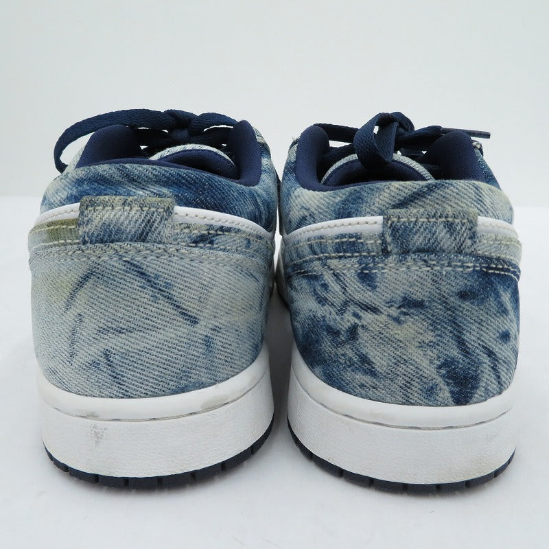 NIKE | ナイキ AJ1 Low 'Washed Denim' スニーカー CZ8455-100 エアジョーダン ブルー 26cm【瀬戸大橋店】