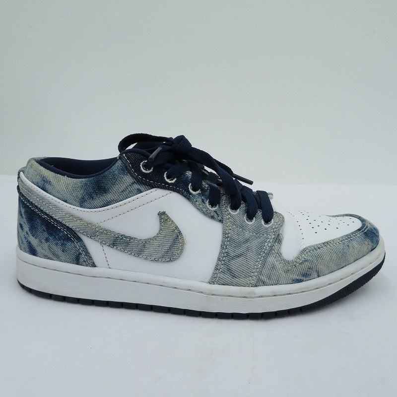 NIKE | ナイキ AJ1 Low 'Washed Denim' スニーカー CZ8455-100 エアジョーダン ブルー 26cm【瀬戸大橋店】