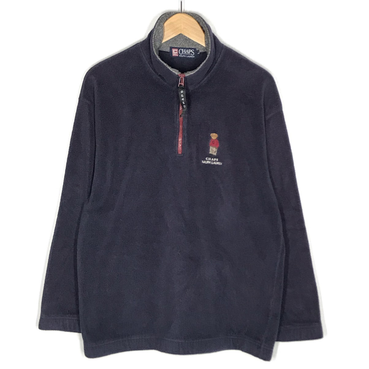 CHAPS RALPHLAUREN | チャプスラルフローレン ポロベア刺繍 ハーフジップフリースジャケット その他トップス ネイビー サイズ：L【倉吉店】