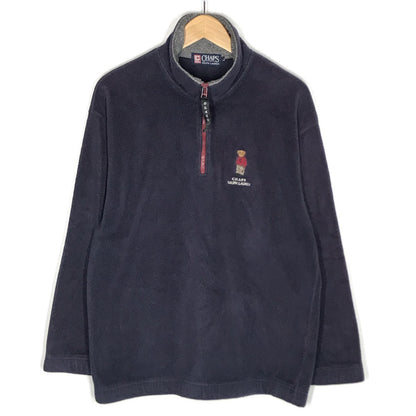 CHAPS RALPHLAUREN | チャプスラルフローレン ポロベア刺繍 ハーフジップフリースジャケット その他トップス ネイビー サイズ：L【倉吉店】