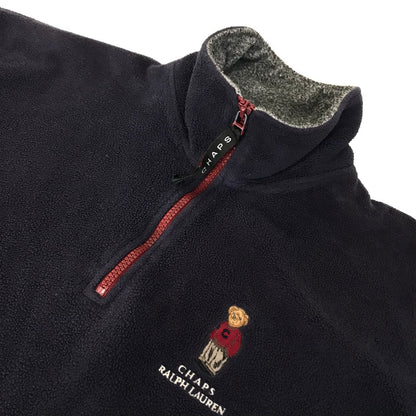CHAPS RALPHLAUREN | チャプスラルフローレン ポロベア刺繍 ハーフジップフリースジャケット その他トップス ネイビー サイズ：L【倉吉店】