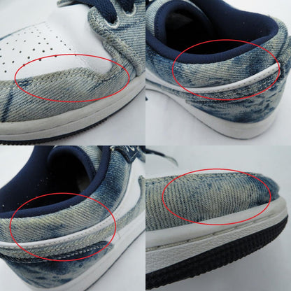 NIKE | ナイキ AJ1 Low 'Washed Denim' スニーカー CZ8455-100 エアジョーダン ブルー 26cm【瀬戸大橋店】