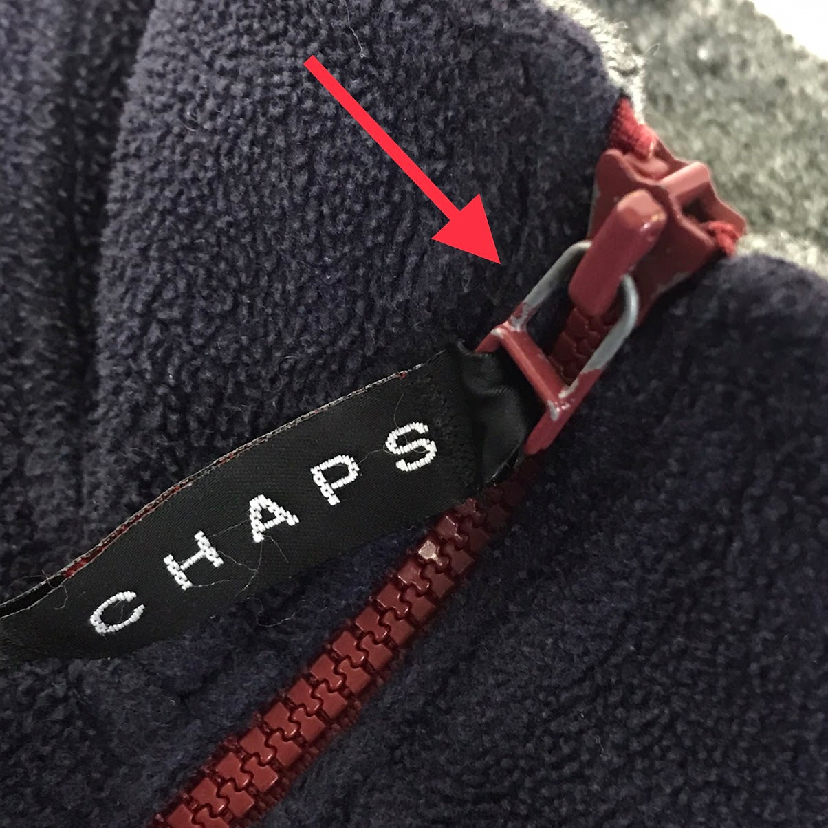 CHAPS RALPHLAUREN | チャプスラルフローレン ポロベア刺繍 ハーフジップフリースジャケット その他トップス ネイビー サイズ：L【倉吉店】