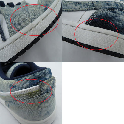 NIKE | ナイキ AJ1 Low 'Washed Denim' スニーカー CZ8455-100 エアジョーダン ブルー 26cm【瀬戸大橋店】
