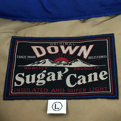 SUGAR CANE | シュガーケーン COTTON NYLON LEATHER YORK DOWN VEST ダウンベスト SC12340 ブルー サイズ：L【倉吉店】