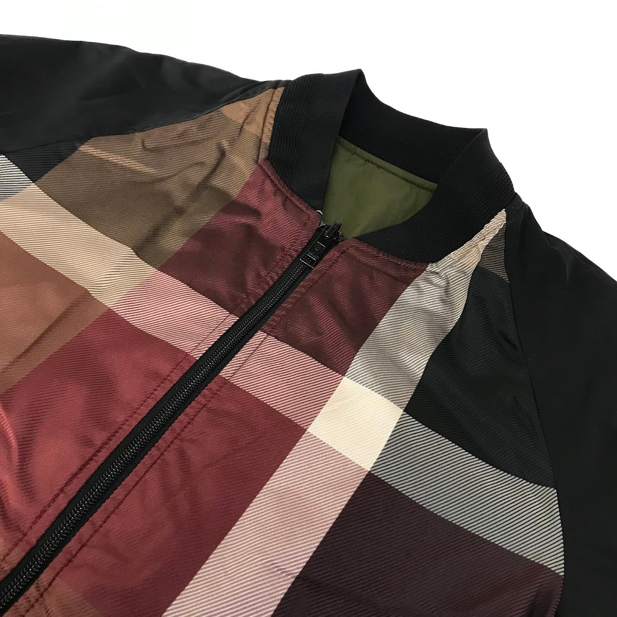 BLACK LABEL CRESTBRIDGE | ブラックレーベルクレストブリッジ リバーシブル ブルゾン カーキ×チェック柄 サイズ：M【倉吉店】