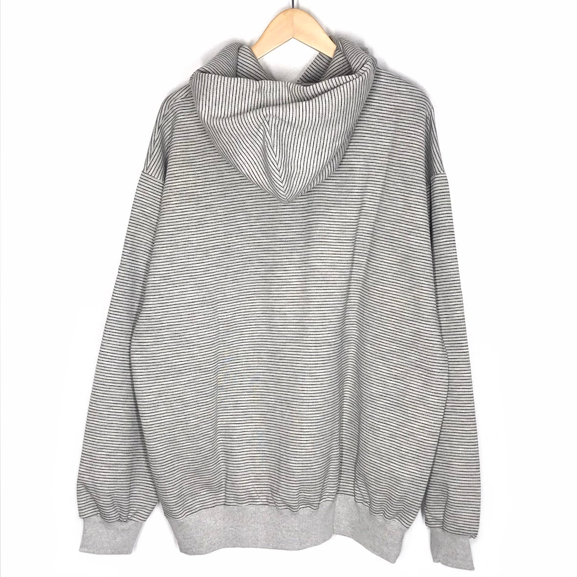 The Ennoy Professional｜エンノイ BORDER HOODIE SWEAT ボーダー フーディ プルオーバーパーカー パーカー グレー サイズ：XL【倉吉店】