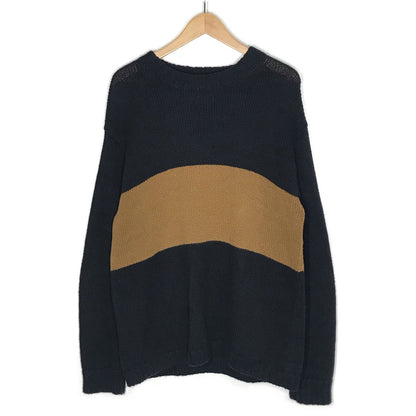 MHL | エムエイチエル 配色ニット セーター 596-9260505 ブラック サイズ：L【倉吉店】