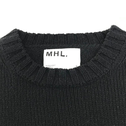 MHL | エムエイチエル 配色ニット セーター 596-9260505 ブラック サイズ：L【倉吉店】