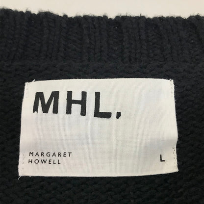 MHL | エムエイチエル 配色ニット セーター 596-9260505 ブラック サイズ：L【倉吉店】