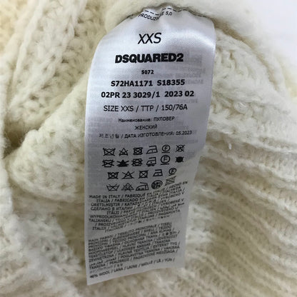 DSQUARED2 | ディースクエアード クロップドタートルネックセーター セーター S72HA1171 ホワイト サイズ：XXS【倉吉店】