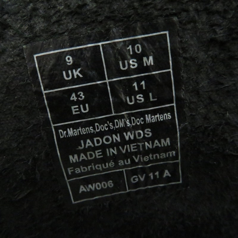Dr.Martens | ドクターマーチン JODAN WDS 8 ホール ブーツ ブーツ 43031001 ブラック 28cm【瀬戸大橋店】