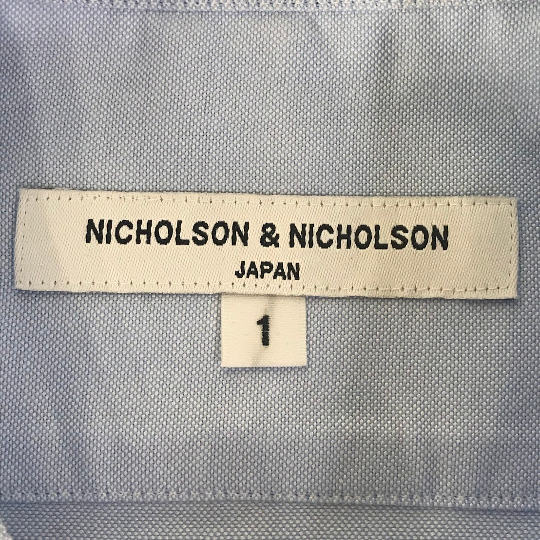 nicholson&nicholson｜ニコルソンアンドニコルソン　 長袖シャツ KR-24AW-SH-1 ブルー サイズ：1【倉吉店】