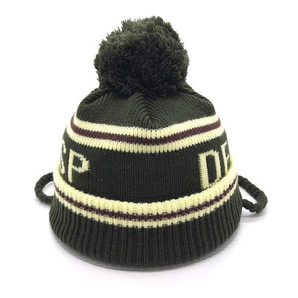 Diaspora skateboards | ディアスポラスケートボーズ DEESP POMPOM BEANIE ニットキャップ 23AW-DSP-HW06 カーキグリーン【倉吉店】