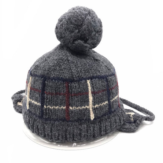 Diaspora skateboards | ディアスポラスケートボーズ Ear Flap Pom Pom Beanie ニットキャップ グレー【倉吉店】