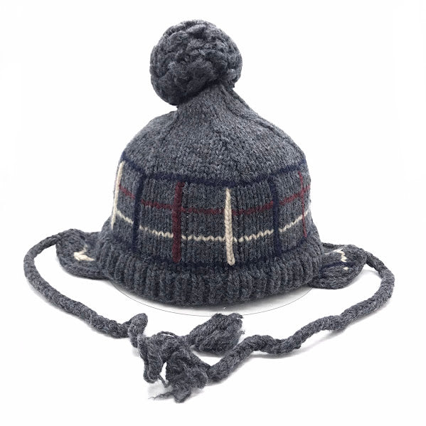 Diaspora skateboards | ディアスポラスケートボーズ Ear Flap Pom Pom Beanie ニットキャップ グレー【倉吉店】