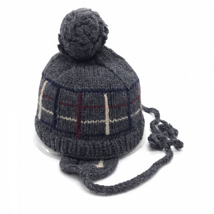 Diaspora skateboards | ディアスポラスケートボーズ Ear Flap Pom Pom Beanie ニットキャップ グレー【倉吉店】