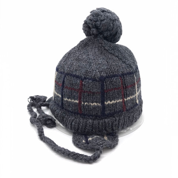 Diaspora skateboards | ディアスポラスケートボーズ Ear Flap Pom Pom Beanie ニットキャップ グレー【倉吉店】