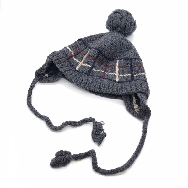 Diaspora skateboards | ディアスポラスケートボーズ Ear Flap Pom Pom Beanie ニットキャップ グレー【倉吉店】