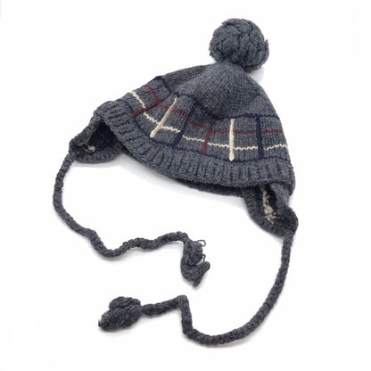 Diaspora skateboards | ディアスポラスケートボーズ Ear Flap Pom Pom Beanie ニットキャップ グレー【倉吉店】