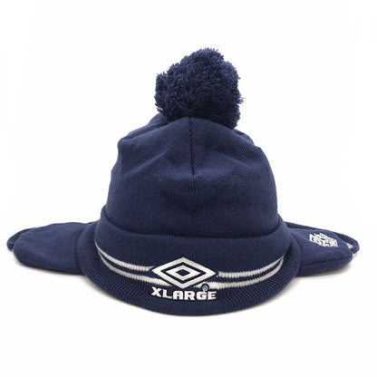 X-LARGE | エクストララージ EAR FLAP BEANIE ニットキャップ 101234051018 ネイビー【倉吉店】