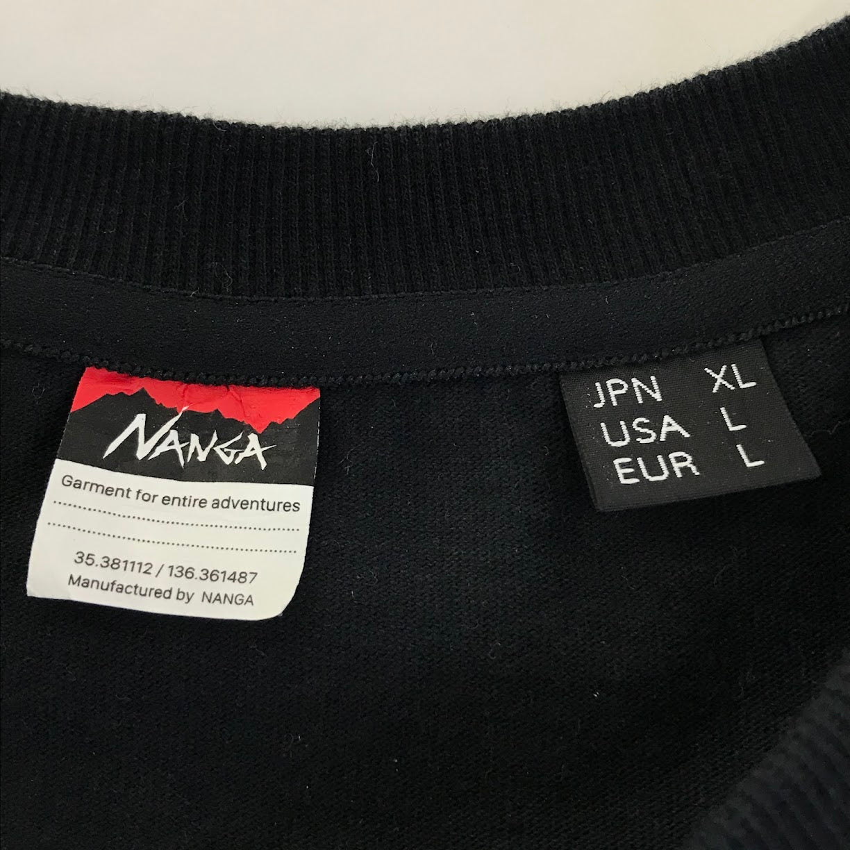 NANGA | ナンガ 長袖Ｔシャツ C0001849 ブラック サイズ：XL【倉吉店】