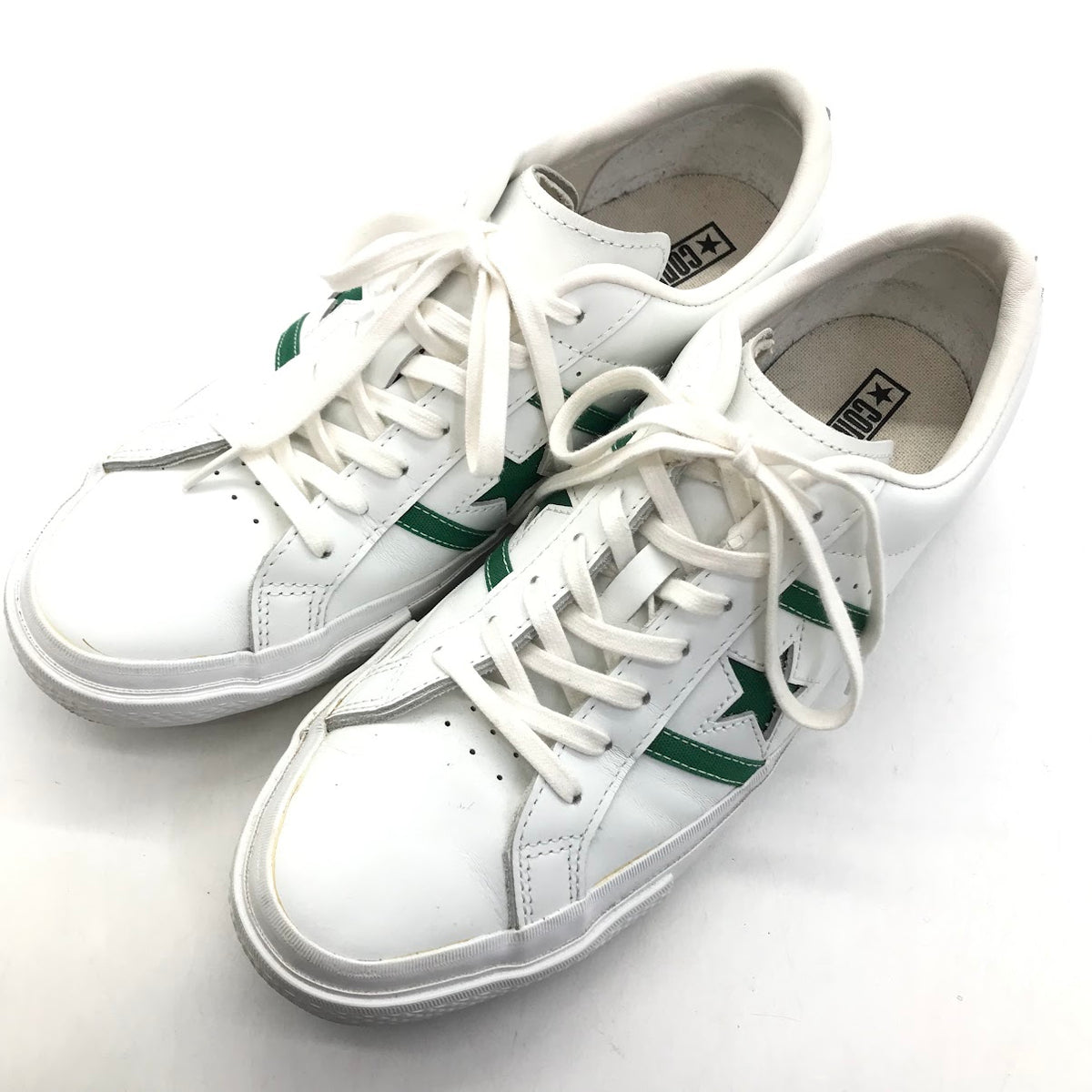 CONVERSE | コンバース STAR & BARS LEATHER スニーカー 1CK621 ホワイト 28cm【倉吉店】