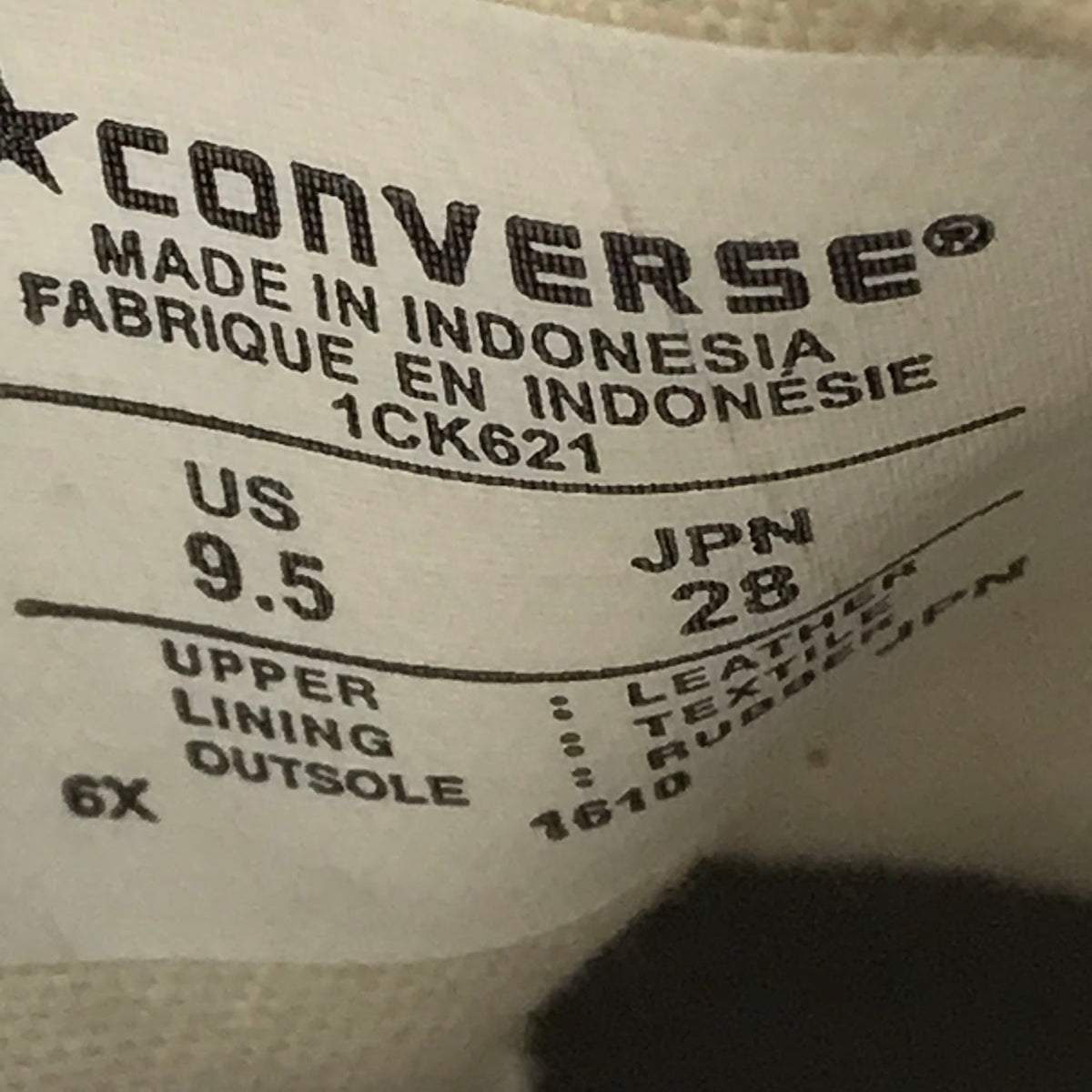 CONVERSE | コンバース STAR & BARS LEATHER スニーカー 1CK621 ホワイト 28cm【倉吉店】