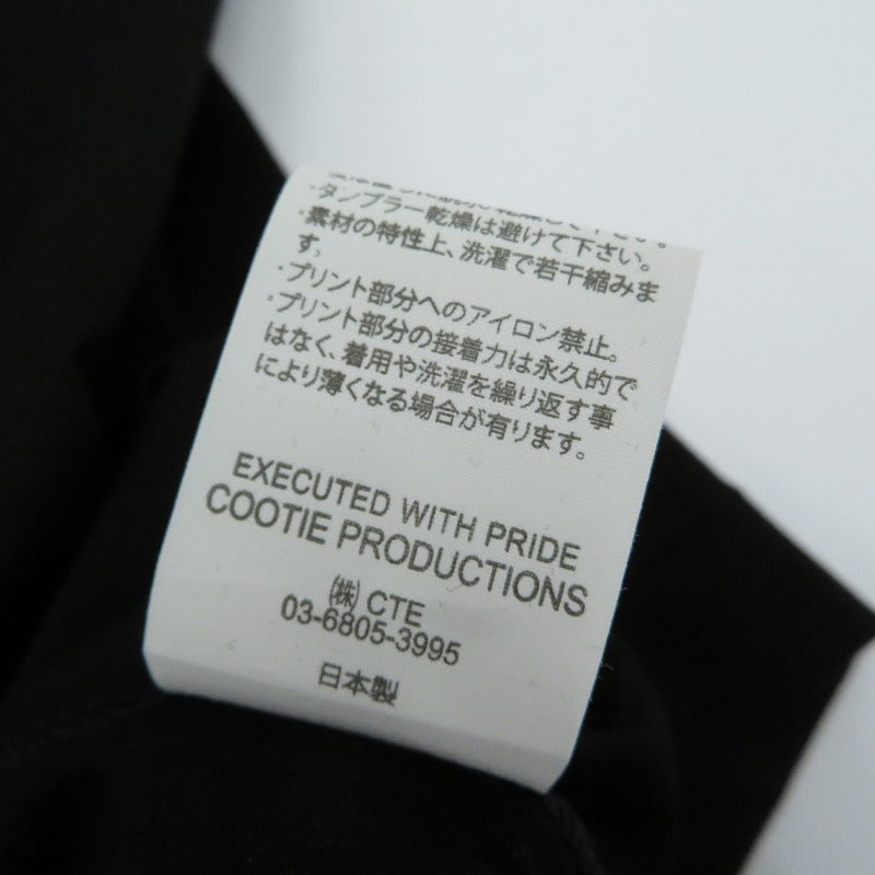 COOTIE | クーティー Oversized Print S/S Tee 半袖Ｔシャツ CTE-25A341 ブラック サイズ：XL【瀬戸大橋店】