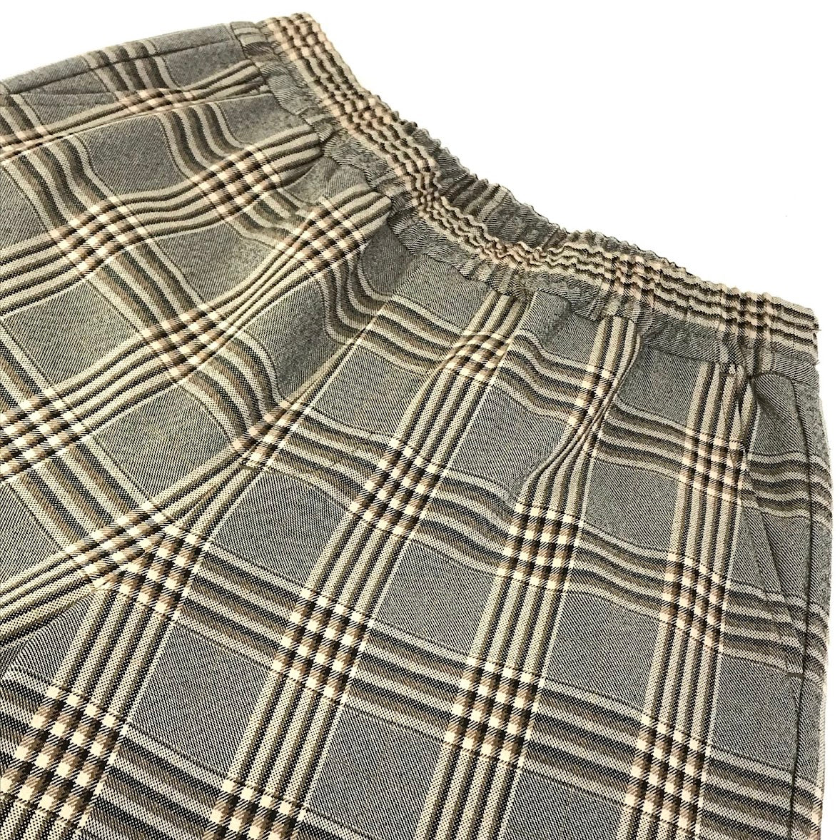 GYMPHLEX | ジムフレックス チェック柄ワイドパンツ パンツ J-1472 ベージュ【倉吉店】