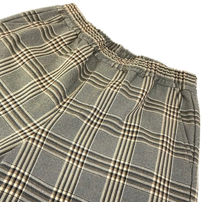 GYMPHLEX | ジムフレックス チェック柄ワイドパンツ パンツ J-1472 ベージュ【倉吉店】