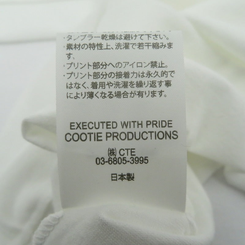 COOTIE | クーティー Oversized Print S/S Tee 半袖Ｔシャツ CTE-25A341 ホワイト サイズ：XL【瀬戸大橋店】