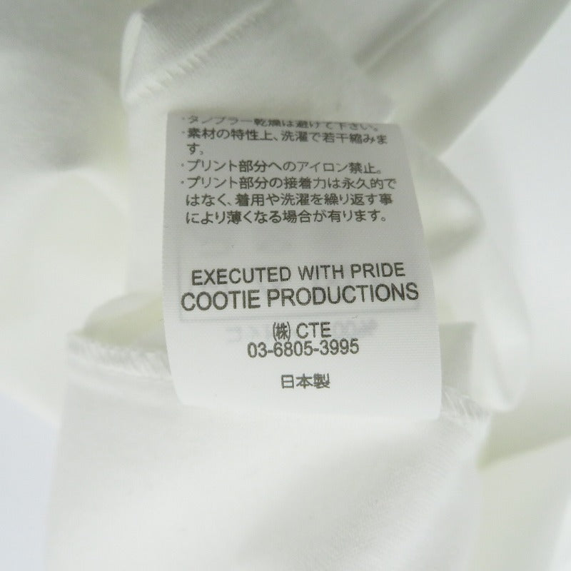 COOTIE | クーティー Oversized Print S/S Tee 半袖Ｔシャツ CTE-25A341 ホワイト サイズ：M【瀬戸大橋店】