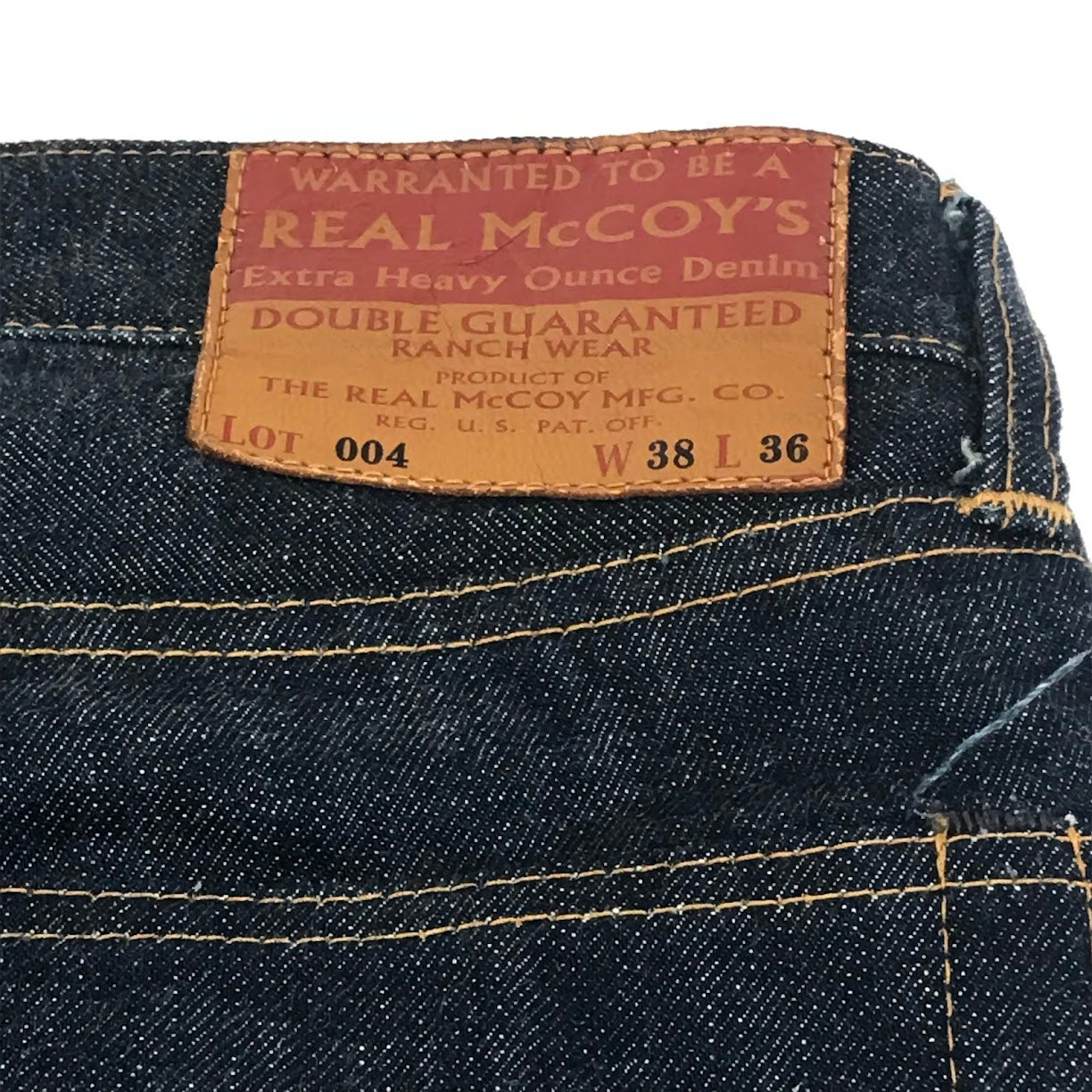 The REAL McCOY'S | ザリアルマッコイズ LOT.004 デニムパンツ MP12111 インディゴ サイズ：38【倉吉店】