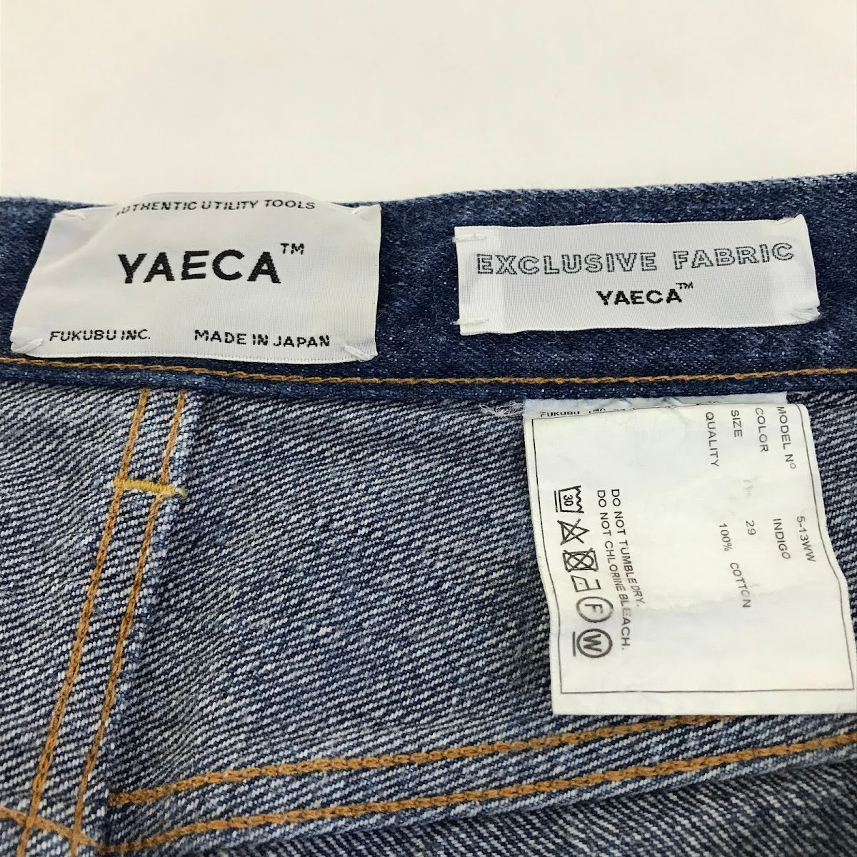 YAECA | ヤエカ クロップドテーパード デニム デニムパンツ 5-13WW ブルー サイズ：29【倉吉店】