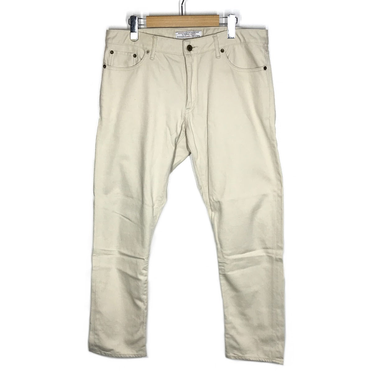 JAPAN BLUE JEANS | ジャパンブルージーンズ セミワイドテーパード 5Pピケパンツ パンツ RJB1020 ホワイト サイズ：34【倉吉店】