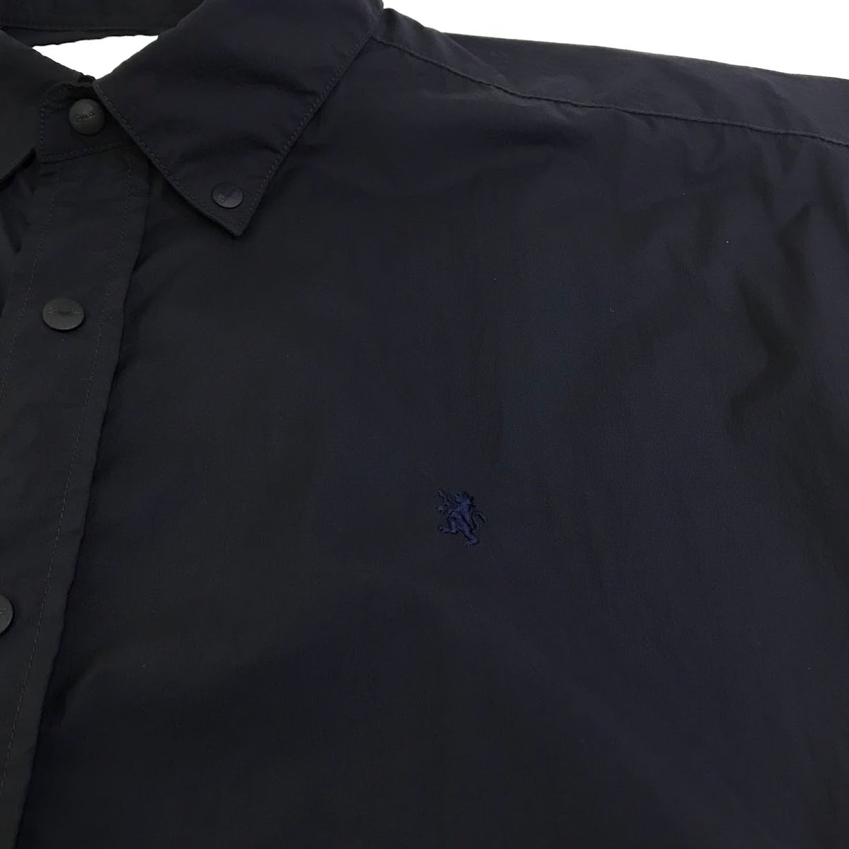 GYMPHLEX | ジムフレックス ナイロン ボタンダウンシャツ 長袖シャツ GY-B0375 ダークネイビー サイズ：M【倉吉店】