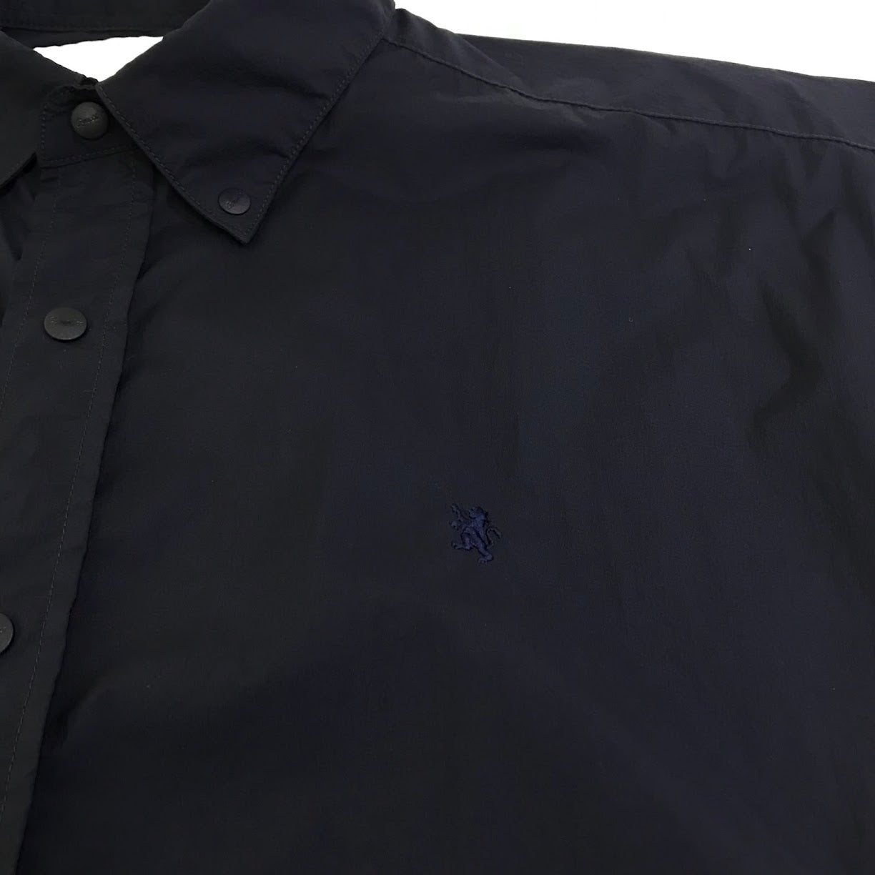 GYMPHLEX | ジムフレックス ナイロン ボタンダウンシャツ 長袖シャツ GY-B0375 ダークネイビー サイズ：M【倉吉店】