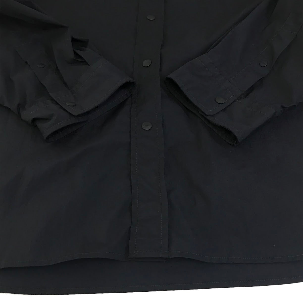 GYMPHLEX | ジムフレックス ナイロン ボタンダウンシャツ 長袖シャツ GY-B0375 ダークネイビー サイズ：M【倉吉店】
