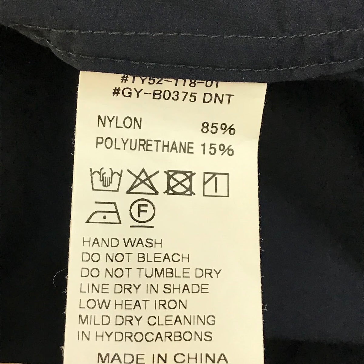 GYMPHLEX | ジムフレックス ナイロン ボタンダウンシャツ 長袖シャツ GY-B0375 ダークネイビー サイズ：M【倉吉店】