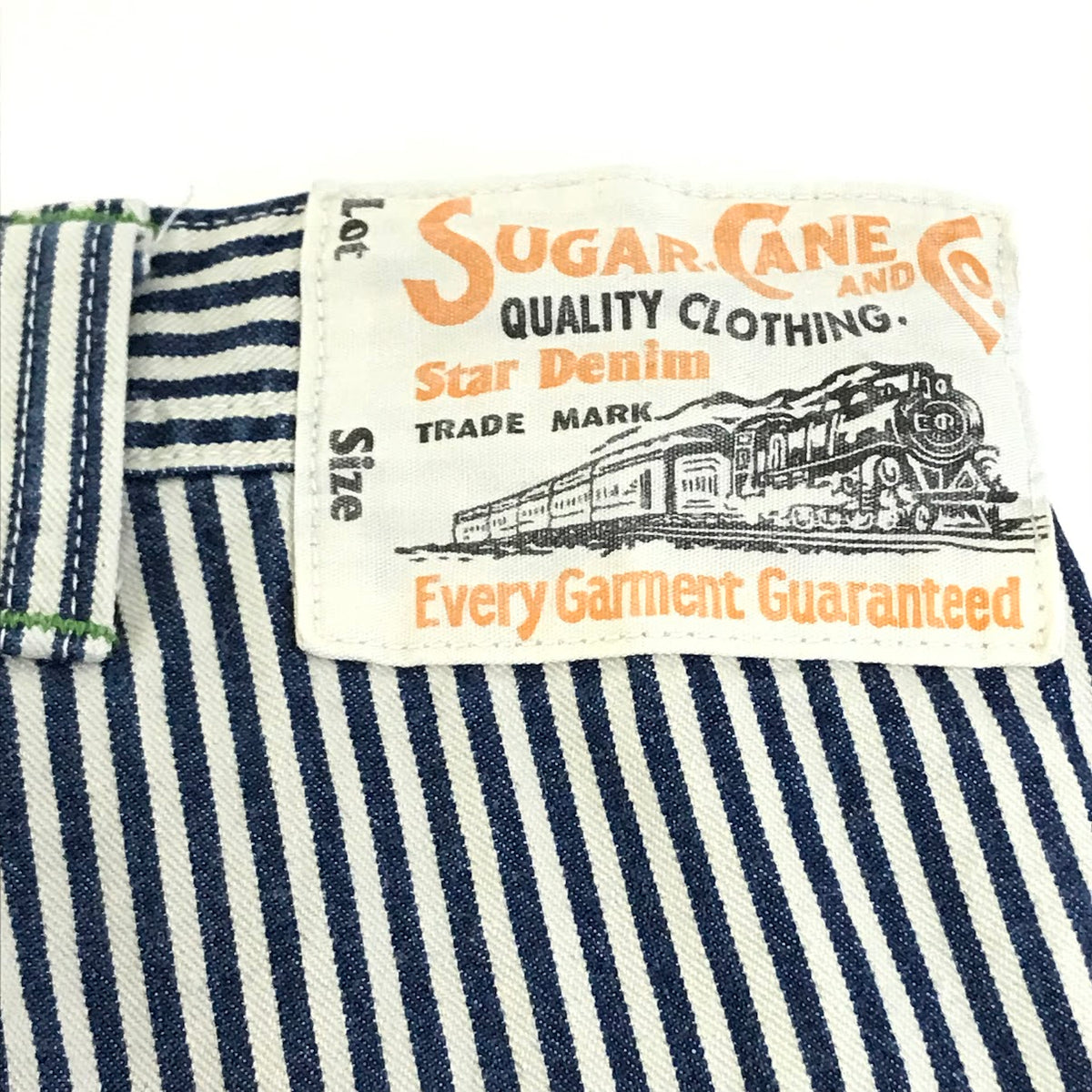 SUGAR CANE | シュガーケーン 11oz. HICKORY STRIPE WORK SHORTS ヒッコリーストライプ ハーフパンツ ショートパンツ SC52566 サイズ：36【倉吉店】