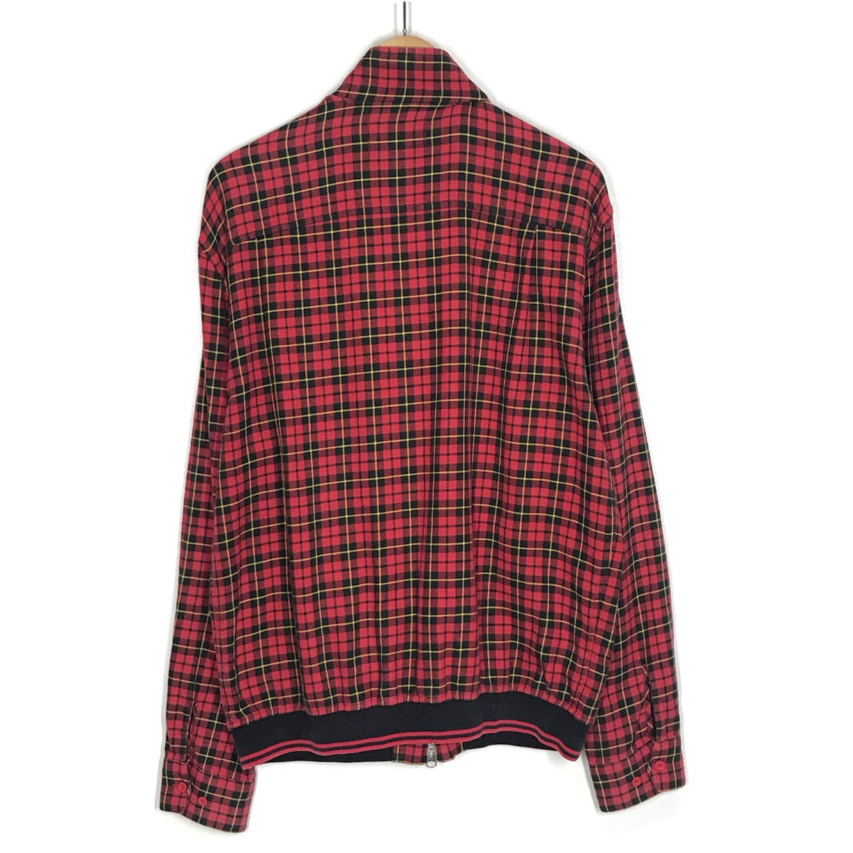 FRED PERRY | フレッドペリー ジップパーカー チェック柄 スイングトップ レッド サイズ：L【倉吉店】