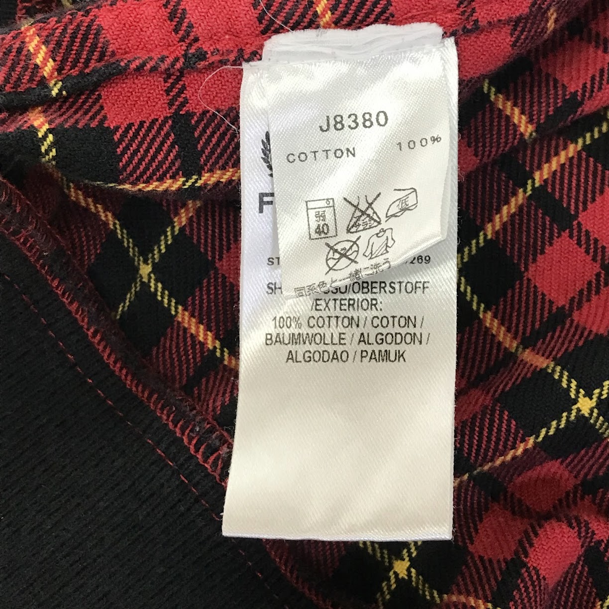 FRED PERRY | フレッドペリー ジップパーカー チェック柄 スイングトップ レッド サイズ：L【倉吉店】