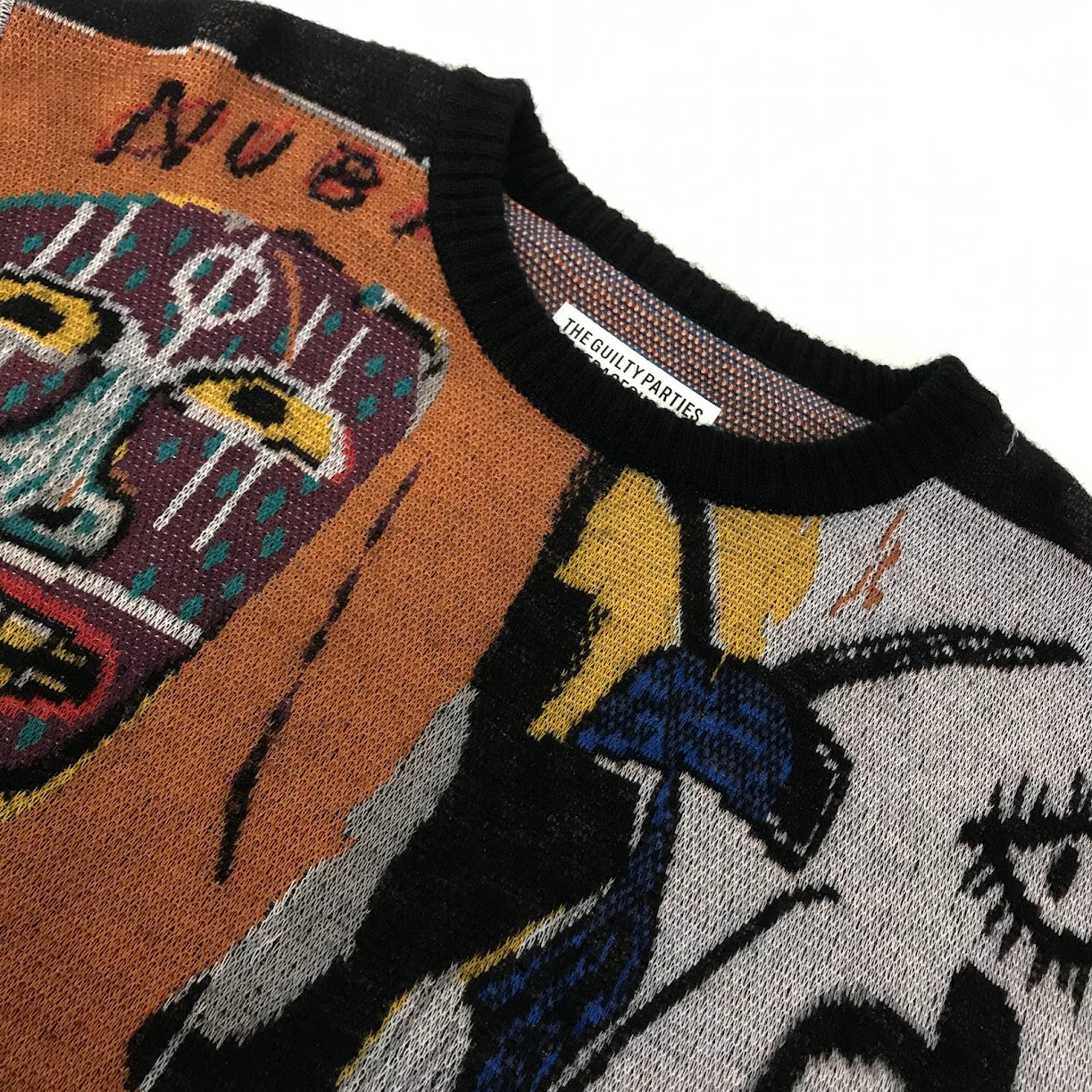 WACKOMARIA | ワコマリア JEAN-MICHEL BASQUIAT(ジャン ミシェル・バスキア) CREW NECK SWEATER -TYPE 2 ニット セーター サイズ：L【倉吉店】