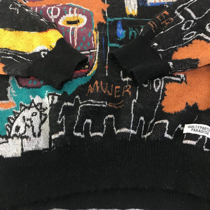 WACKOMARIA | ワコマリア JEAN-MICHEL BASQUIAT(ジャン ミシェル・バスキア) CREW NECK SWEATER -TYPE 2 ニット セーター サイズ：L【倉吉店】