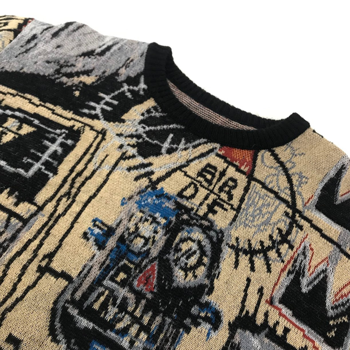 WACKOMARIA | ワコマリア × JEAN-MICHEL BASQUIAT(ジャン ミシェル・バスキア) CREW NECK SWEATER ( TYPE-1 ) セーター サイズ：L【倉吉店】