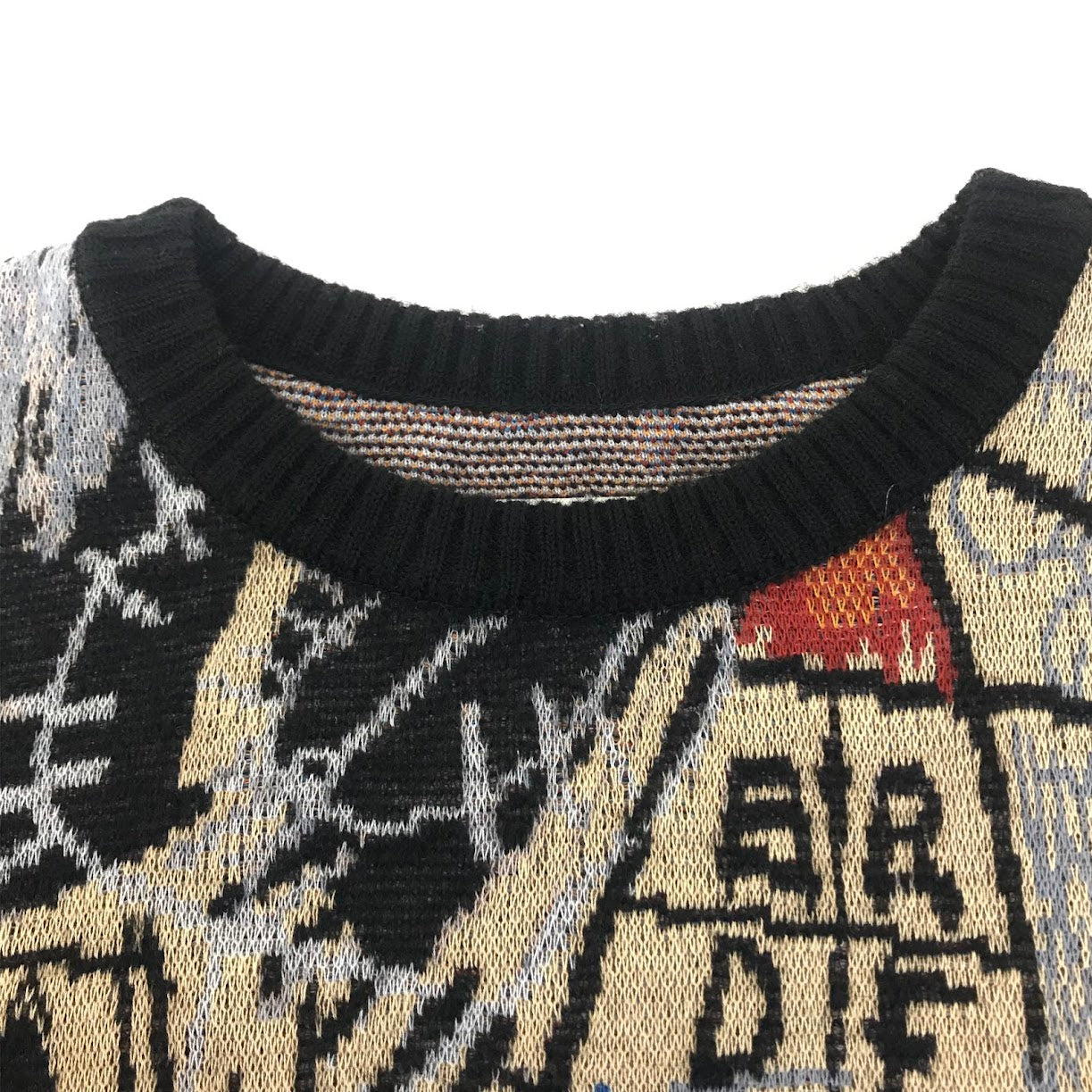 WACKOMARIA | ワコマリア × JEAN-MICHEL BASQUIAT(ジャン ミシェル・バスキア) CREW NECK SWEATER ( TYPE-1 ) セーター サイズ：L【倉吉店】