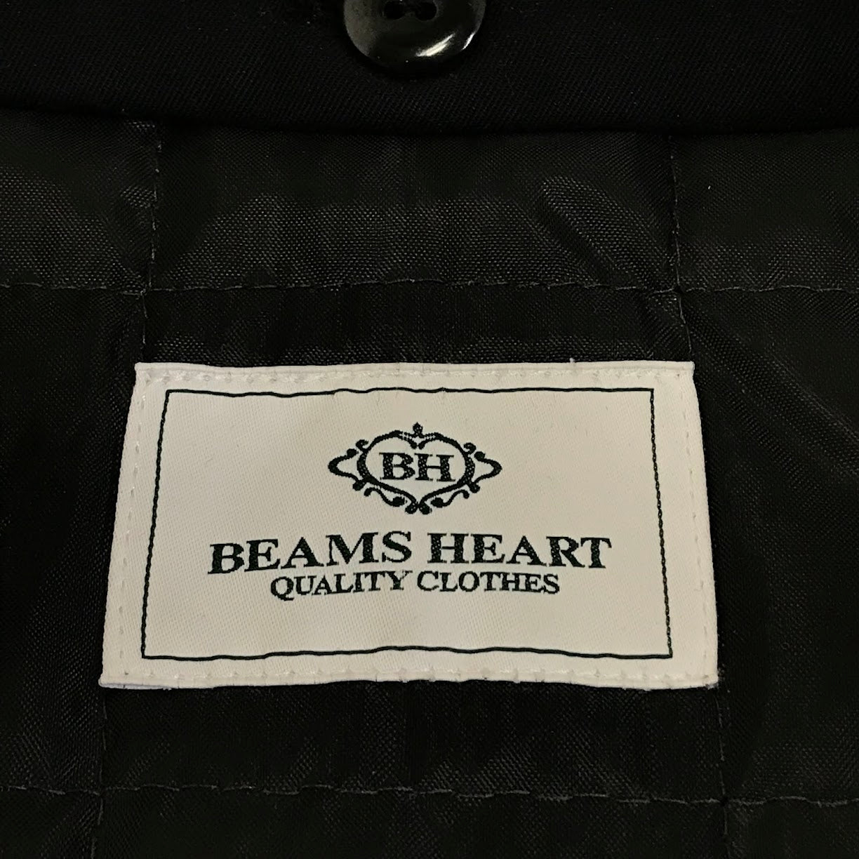 BEAMS | ビームス ライナー付きコート ステンカラーコート 4119-0012-277 ブラック サイズ：46【倉吉店】