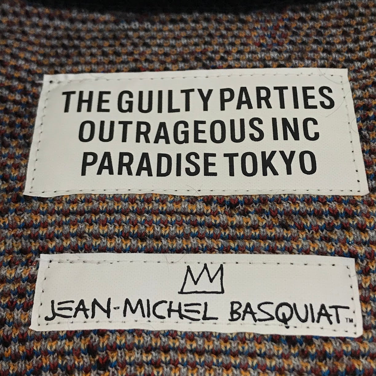 WACKOMARIA | ワコマリア × JEAN-MICHEL BASQUIAT(ジャン ミシェル・バスキア) CREW NECK SWEATER ( TYPE-1 ) セーター サイズ：L【倉吉店】